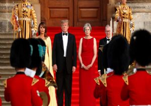 Trump a İngiltere de Protesto