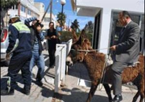 VEKİL, MECLİS E EŞEKLE GİTTİ!