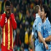 GANA TUR U SON SANİYEDE KAÇIRDI, URUGUAY YARI FİNALDE