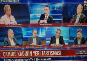 Habertürk te Tepki Çeken Görüntü