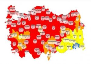 Flaş.Kırmızı İl Sayısı 17 den 58 e Çıktı