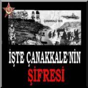 İŞTE ÇANAKKALE NİN CAN ALICI ŞİFRESİ!