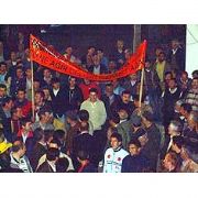 DYP MİTİNGİNDE AKP Lİ PROTESTOCU GERİLİMİ