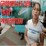 GREENPEACE NİN  SUŞİ  PROTESTOSU