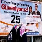 AKP AFİŞİ ASANLARA MHP DAYAĞI