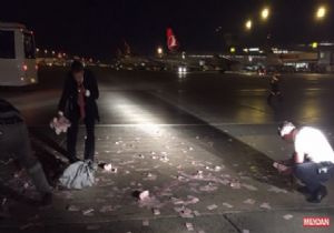 Atatürk Havalimanı nda balya balya para!