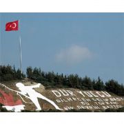 ÇANAKKALEYE DEV TÜRK BAYRAĞI