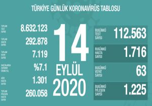 Koronavirüs 63 Can Daha Aldı