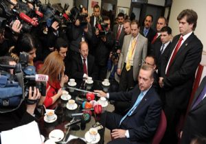ERDOĞAN DAN GAZETECİLERE, BUCAK  SAHLEBİ