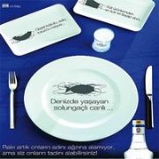 GÖZÜ BANTLI BALIKLA RAKI REKLAMI!