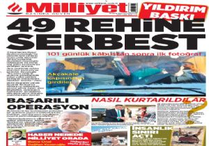 Milliyet ten yıldırım baskı!