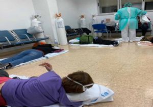 İspanya da Hastanelerde Corona İzdihamı