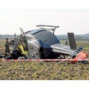 TARLAYA DÜŞEN HELİKOPTER KÖYLÜLERİ KORKUTTU