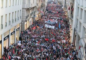 İstanbul da Kudüs Protestosu