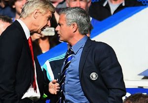 Wenger ile Jose Mourinho birbirine girdi