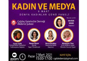 ÇGD Akdeniz’den “Kadın ve Medya” Paneli