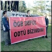 ODTÜ DE PROTESTO