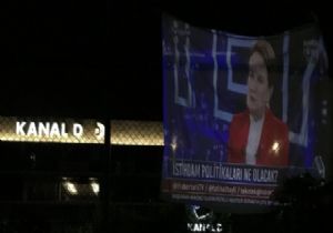 CNNTürk ve Kanal D ye Akşener Protestosu