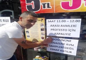 Tokat ta Bakkallar Kepenk Kapattı