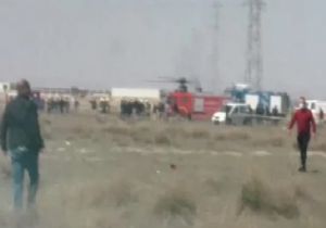 Konya da Türk Yıldızları Uçağı Düştü