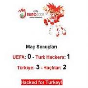 TÜRK HACKERLER UEFA SİTESİNİ HACKLEDİ