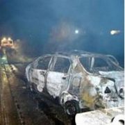 HURDALIĞA ÇEKİLEN YANMIŞ OTOMOBİLDEKİ BEBEK CESEDİ