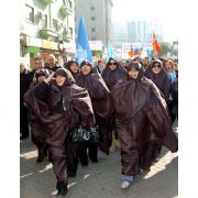İZMİR DE KARA ÇARŞAF MİTİNGİ