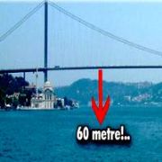 BOĞAZ KÖPRÜSÜNDEN ATLADI 60 METRE DÜŞTÜ ÖLMEDİ