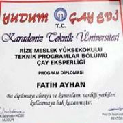 RESMEN DİPLOMALI ÇAYCI!