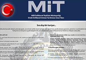 MİT, ELEMAN ALIYOR!
