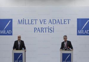 İşte Yeni Parti: Millet ve Adalet 