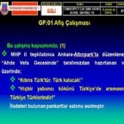 MHP MİTİNGİNDE ERGENEKON AFİŞİ