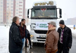 Konyaspor dan Halep e 2 Tır Yardım