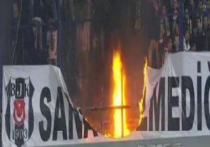 TRİBÜNLER YANDI, TARAFTARLAR YARALANDI