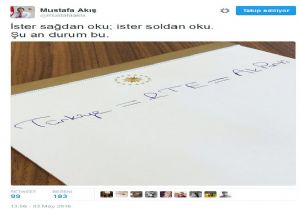 Davutoğlu nun Restine Saray dan Yanıt