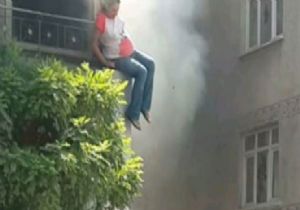 HAMİLE KADIN BÖYLE ATLADI!