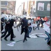ÖĞRENCİLERİN YÖK  PROTESTOSUNA COPLU ÖNLEM