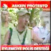 ASKER İ PROTESTOYA POLİS KOLAYLIĞI