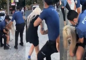 Maskesiz Kadıne Şok Eden  Müdahale