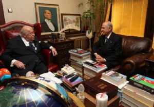 BAHÇELİ DEN DEMİREL E ÇATI ADAY ZİYARETİ
