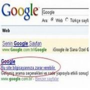 GOOGLE TÜM SİTELERİ ZARARLI SİTE YAPTI