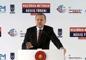 Erdoğan dan Metro Açılışında Flaş Sözler