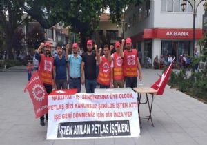 Petlas İşçilerindn İmza Kampanyası