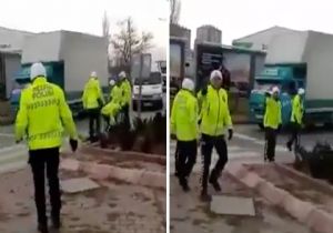 Kayseri de Şoföre Polis Şiddeti