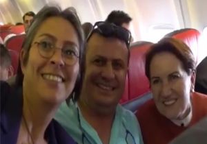 Akşener yine tarifeli uçakta