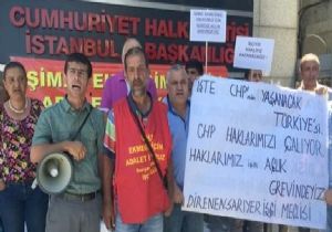 CHP Önünde Süresiz Açlık Grevi