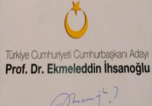 İHSANOĞLU,SEÇİM LOGOSUNU BELİRLEDİ