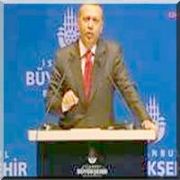 ERDOĞAN A PANKARTLI PROTESTO