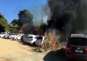  Tatilcilere Kabus Yaşatan Yangın