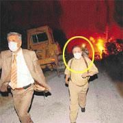 İZMİR VALİSİ YANGINDAN ZOR KURTULDU